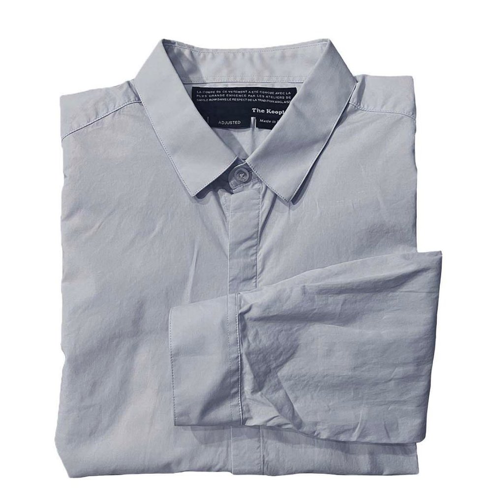Kooples Light Blue Dress Shirt w/ Hidden Buttons